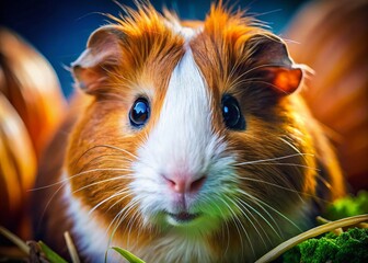 Macro Photography: Guinea Pig Whiskers, Eyes, and Fur Details