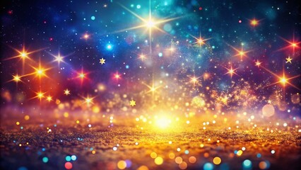 Naklejka premium Magical Glowing Particle Background with Copy Space for Text or Design Element