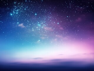 Fototapeta premium Night Sky Starry skies over calm water, creating a dreamy and inspiring vista for meditation uses