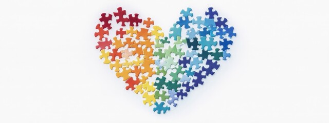 puzzle heart piece love relationship concept day two hand donate. charity puzzle heart piece background building shape help man woman blood part marriage together red gift connect donor awareness