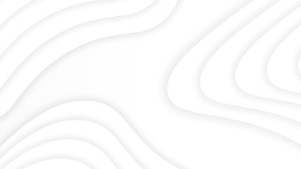 Elegant white background with abstract wave lines, perfect for digital designs and presentations 