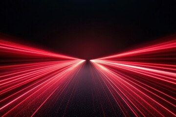 abstract red light trails on dark road