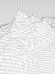 地形のワイヤーフレームイメージバックグラウンド　ベクターイラストレーション