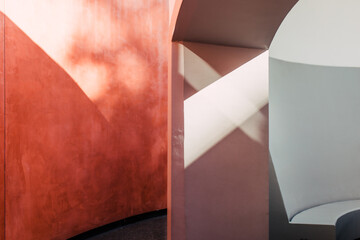 Minimalist architecture with striking play of shadows