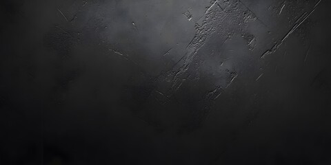 Dark Textured Background Abstract Black Wall, Rough Surface,  Grunge Concrete