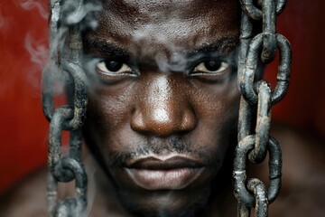 International Day of Remembrance of Slavery Victims: transatlantic slave trade history, african resilience, black heritage preservation, memory of oppression, chains of injustice, struggle freedom.