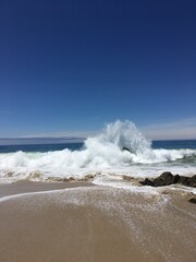 waves crashing