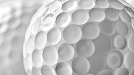 Golf Ball: A small, round white ball with dimples, designed for use in golf, offering better aerodynamics and enhanced performance for distance and accuracy.
