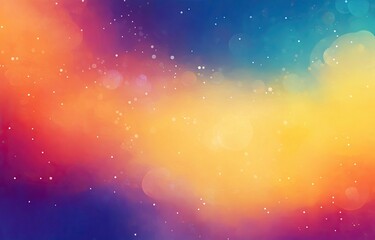 Abstract blurred rainbow-colored background with a grainy texture, a pastel gradient