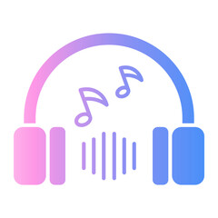 headphone Gradient icon