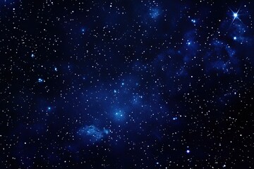 Obraz premium Abstract night sky with stars and Milky Way background. Dark blue space with stardust