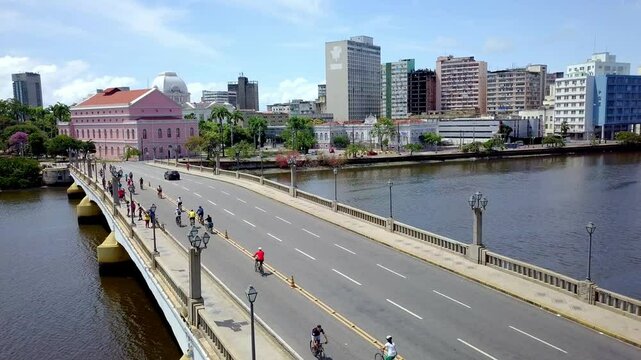 Princess Isabel Bridge Over Capibaribe River, Recife, Brazil