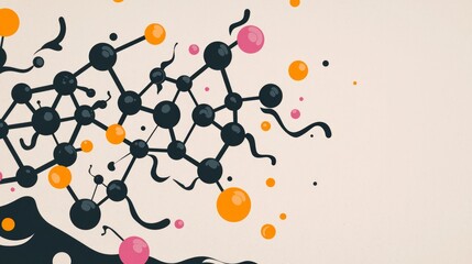 Abstract Molecular Structure  Science  Research  Network  Connection  Technology