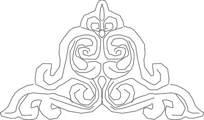 vector sketch illustration silhouette design ornament decoration cornice classic vintage ethnic roman greek   © achmad