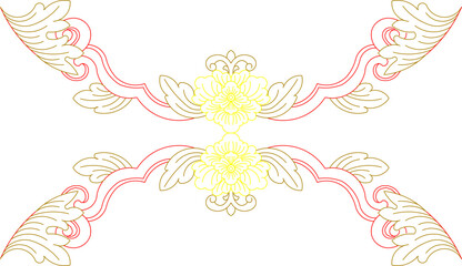 sketch vector illustration silhouette design decoration ornament interior classic vintage ethnic traditional  