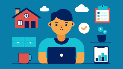 These descriptions can guide illustrators in creating visuals that convey the essence of telework facilitation.