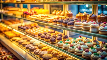 Miniature Retro Bakery Treats: Tilt-Shift Delightful Pastries and Cakes