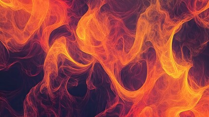 Fototapeta premium Abstract Fiery Orange and Red Swirling Energy Background