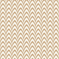 Tan Chevron Art Deco Seamless Vector Repeat Pattern
