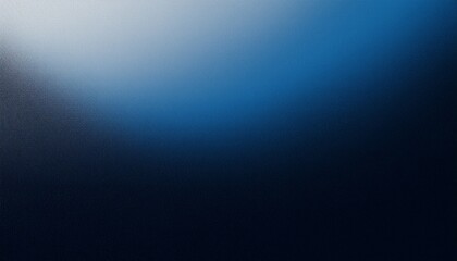 Obraz premium Dark blue black white color gradient background, grainy texture effect, web banner abstract design, copy space