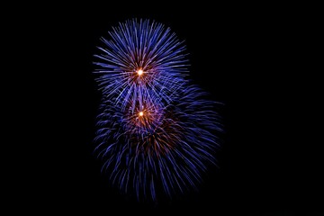 Fototapeta premium Traditional fireworks during the village festa of Hal Safi in Malta, to celebrate St Paul in 2023