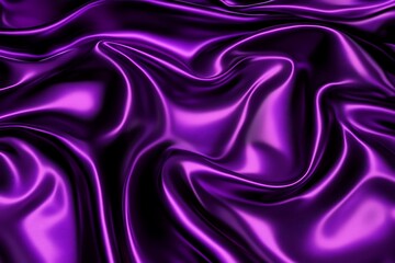 Obraz premium Luxurious texture of draped purple silk fabric with shiny reflections