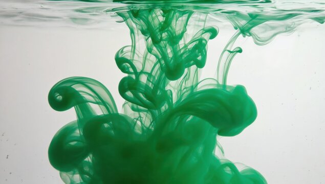 Swirling green action underwater abstract clear water