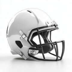 Fototapeta premium White football helmet, studio shot, sports equipment