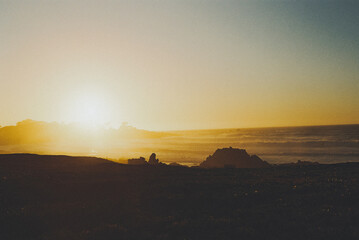 Obraz premium sunset over the beach