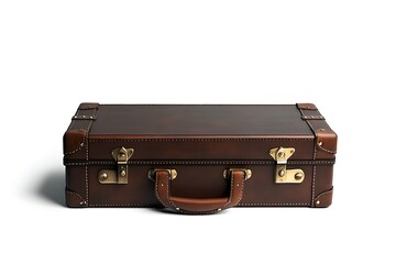 Photorealistic Suitcase AI Art Isolated In Clean Background