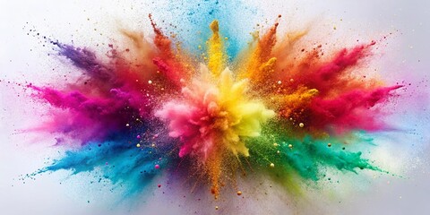 Fototapeta premium Panoramic Abstract Dust Particle Explosion Background - 4K Resolution
