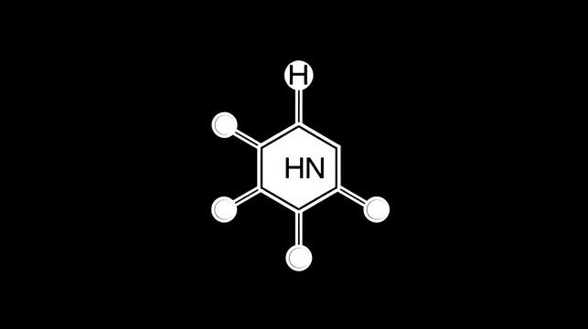 Strychnine, C21H22N2O2,  molecule. It is monoterpenoid indole alkaloid, is from the seeds of the Strychnos nux-vomica tree. Used for destroying rodents. Skeletal chemical formula