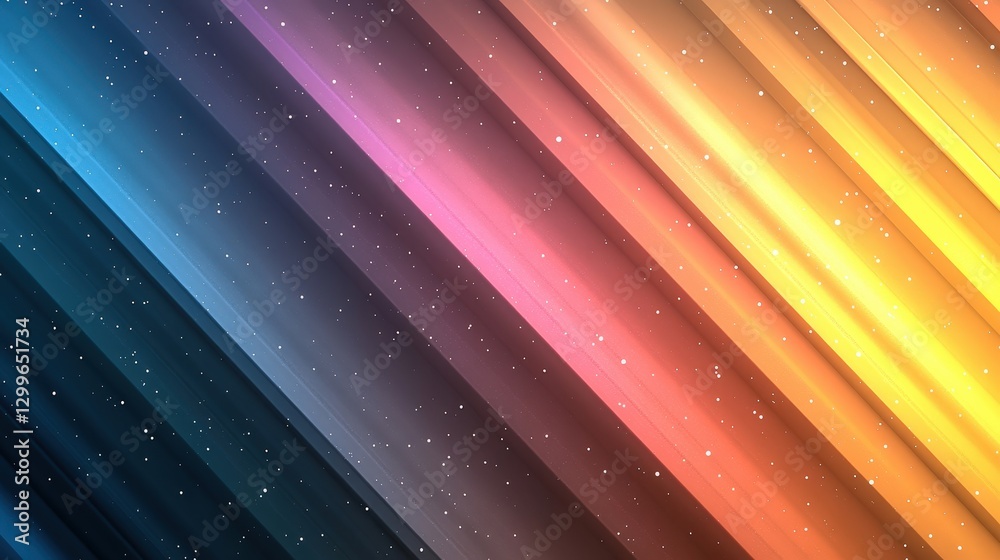 Wall mural vibrant abstract digital background with colorful stripes and subtle sparkles for creative design pr