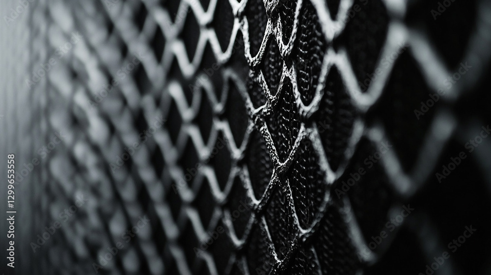 Poster abstract black and white geometric pattern texture background image net art grid mesh dark light