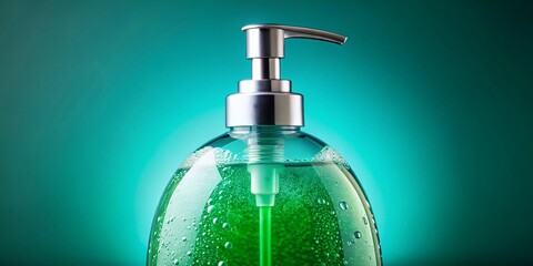 Fototapeta premium Plastic Soap Dispenser Pump Bottle, Gel, Foam, Liquid Soap Container, Bathroom Accessory