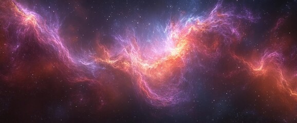 Obraz premium Colorful Nebula In Deep Space