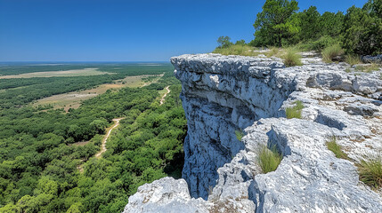 High Plateau View of Canyon Landscape