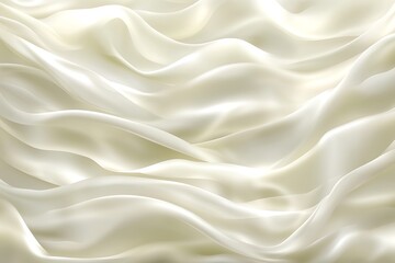 Fototapeta premium Sophisticated creamy white waves abstract background with soft textures