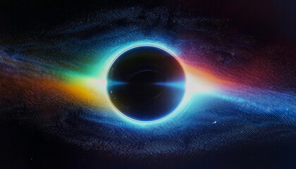 Obraz premium ブラックホールをイメージしたイラスト