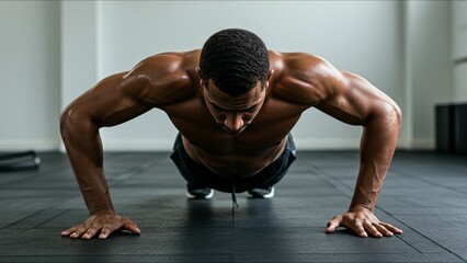 Focused push-up strength training