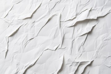 Obraz premium Crumpled white paper texture background.