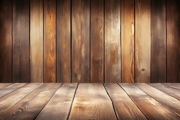 Naklejka premium Rustic Wooden Background with Warm Tones for Photography and Design