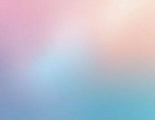 Obraz premium A smooth pastel gradient background with soft transitions between pink, blue, and peach tones. 