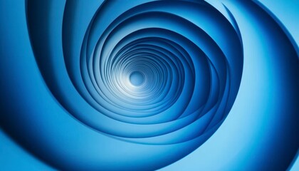Obraz premium Abstract Spiral in Blue Tones