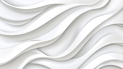 Obraz premium Elegant white wavy background ideal for presentations and designs offering a clean and modern visual aesthetic