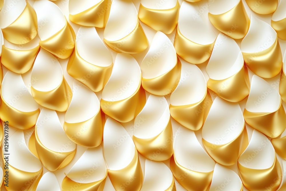 Poster abstract golden drops arrangement creating a textured surface an elegant luxurious and modern wallpa
