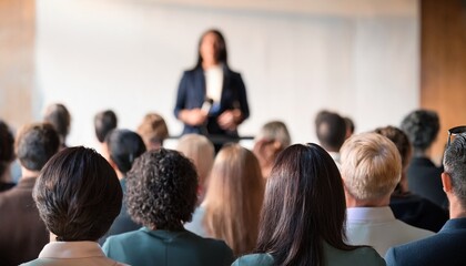 A crowd listening to a politician's speech