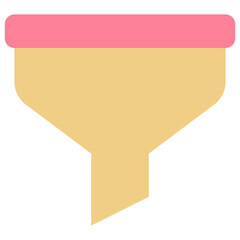 Funnel , Filter sign Vector Icon. User Interface. 