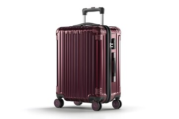 Realistic Suitcase AI Art Isolated On Clean Background