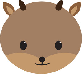 Deer Face The Forest Wanderer